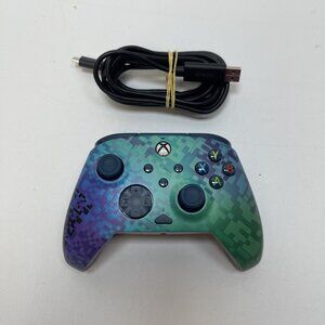 PDP Rematch Advanced WIRED Controller for Xbox Series X|S & One - GLITCH BLUE
